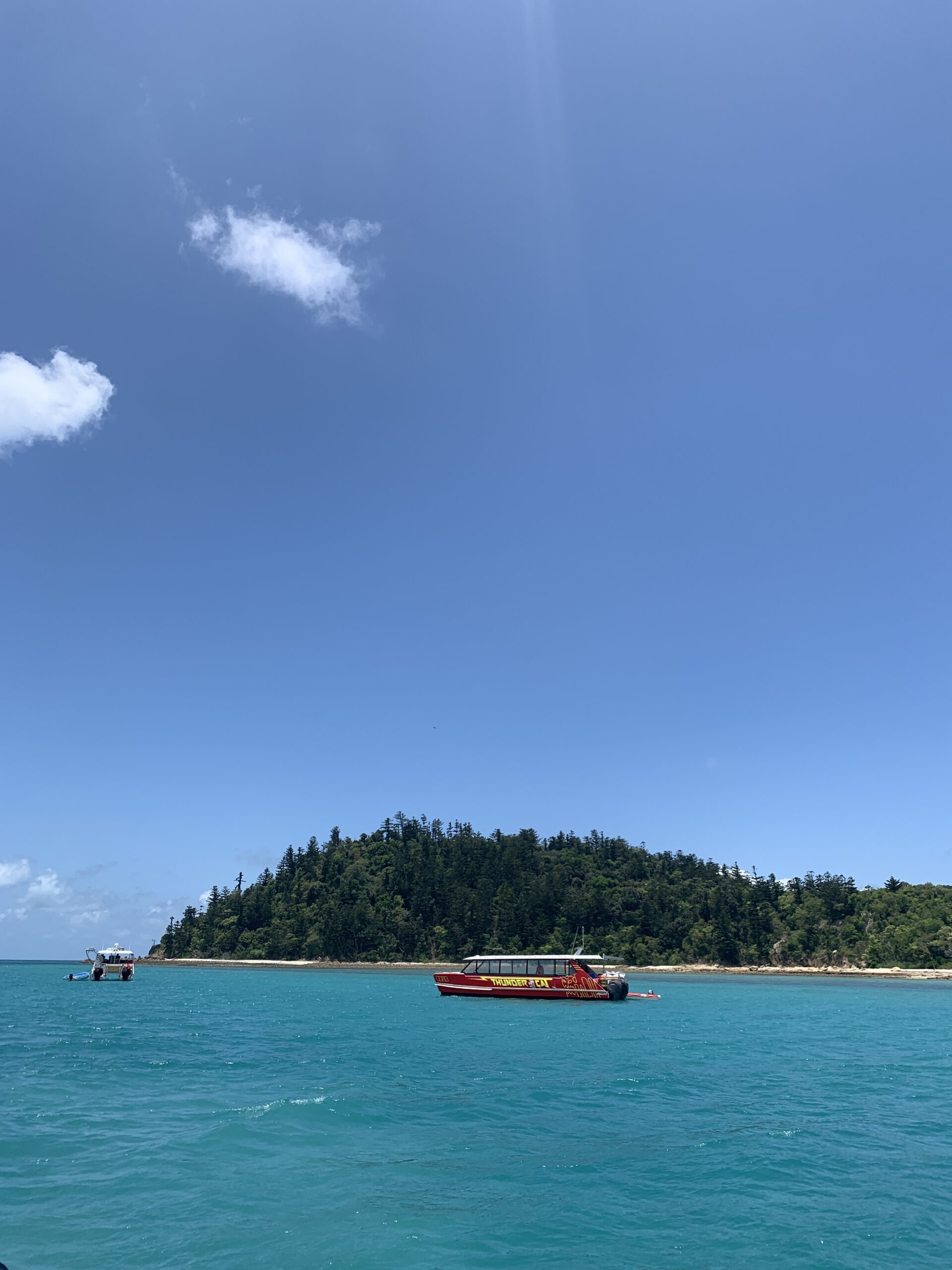 Båd i vandet ved Whitsundays Australien