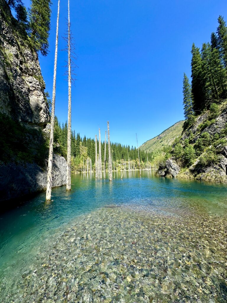 Kolsai, kaindy lake Kasakhstan