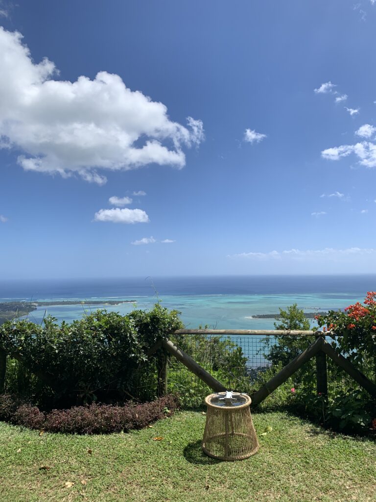 Udsigt fra Chalet Chamarel Mauritius