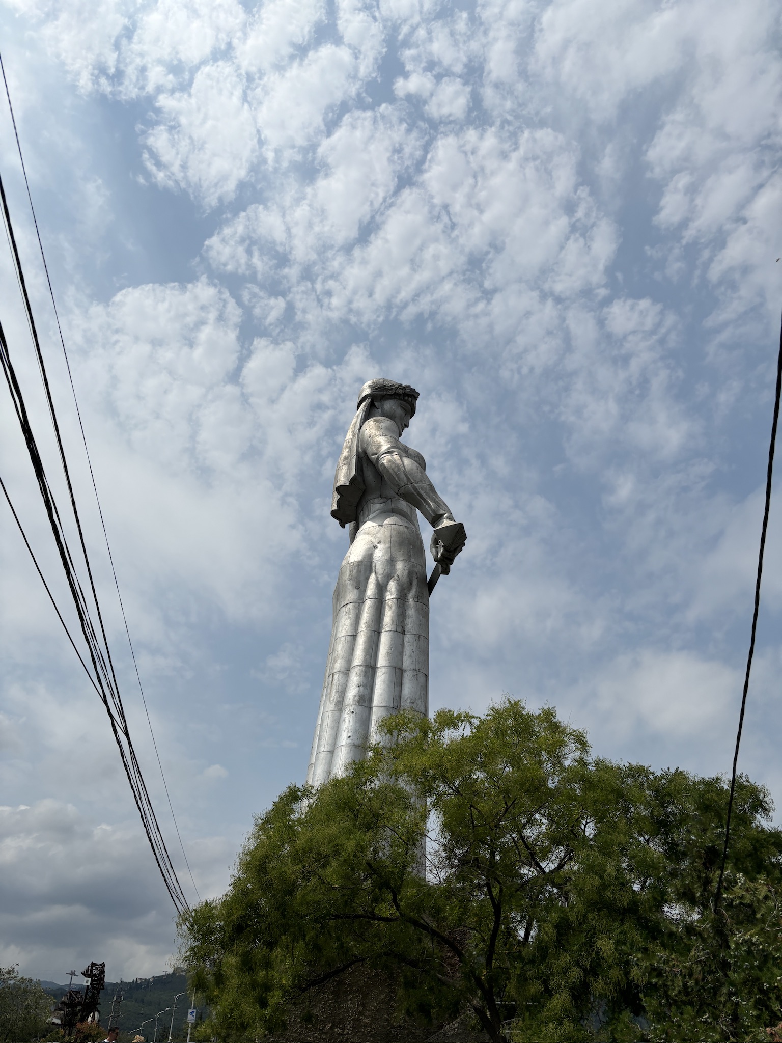 Mother of Georgia, set nedefra, Tbilisi, Georgien