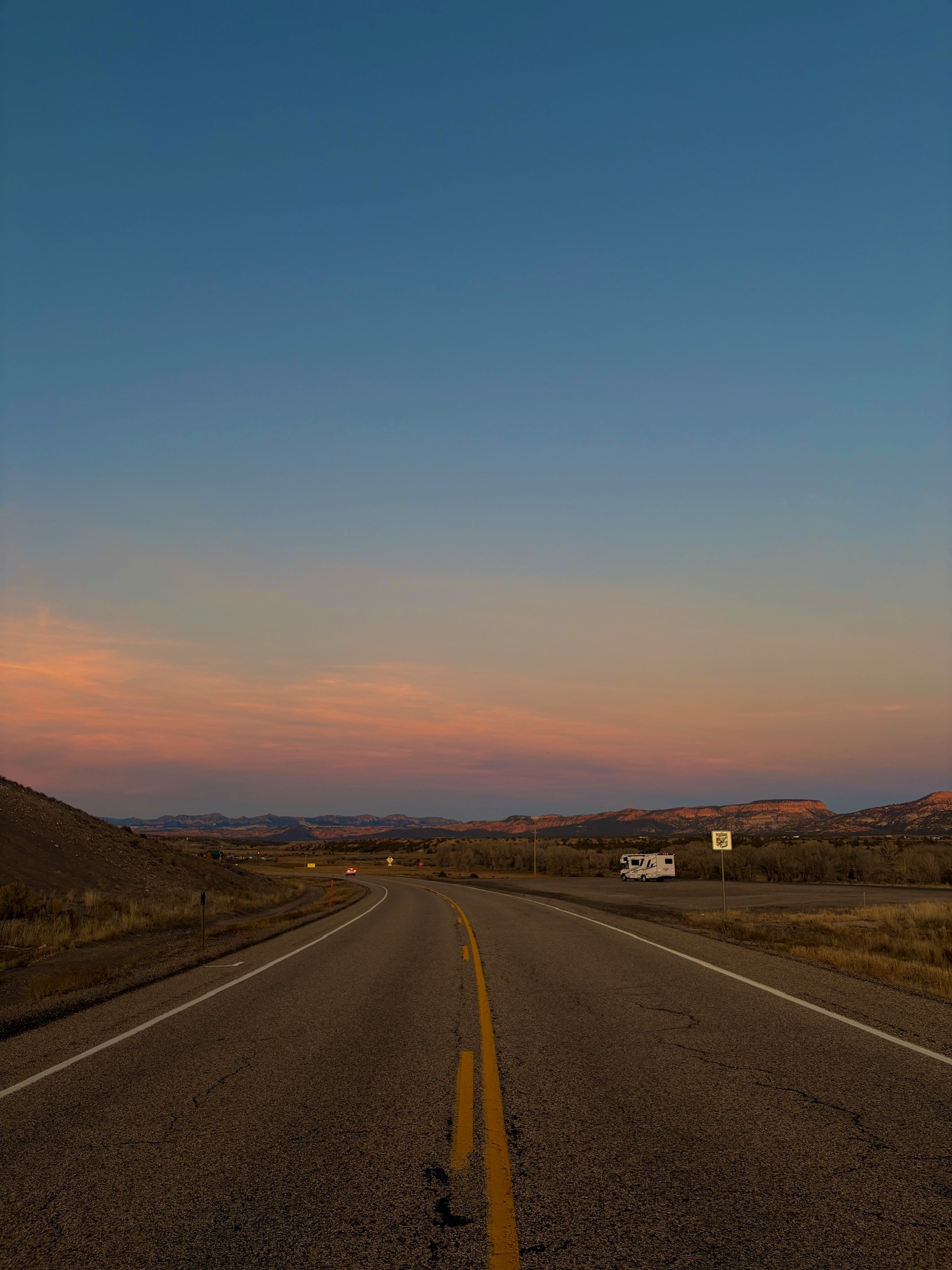 USA Roadtrip billede af vej